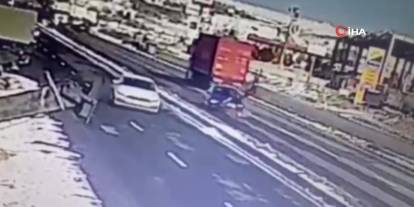 Batman’da kazada yaya metrelerce havaya fırlayarak öldü! O anlar kamerada