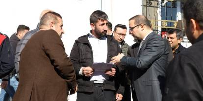 Cizre’de Toprak Kaymasından Etkilenen Vatandaşlara Ziyaret