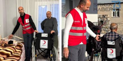 Kızılay’dan Uludere’de Anlamlı Destek: İki Yatalak Hastaya Tekerlekli Sandalye