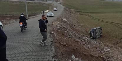 Batman’da şarampole yuvarlanan otomobildeki 1 kişi yaralandı