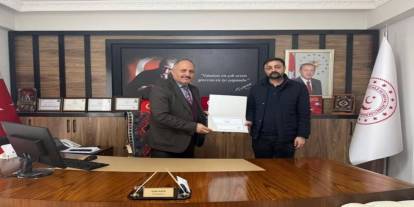 Şırnak’tan Mardin'e Atanan Şube Müdürüne Başarı Belgesi