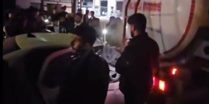 Silopi’de Otomobil Tankere Arkadan Çarptı:1 Ağır Yaralı