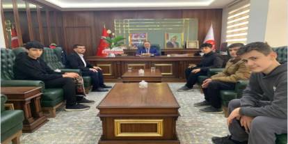 Mevlana Camii İmam Hatibi ve Öğrencilerden İl Müftüsü Yeşiloğlu’na Ziyaret