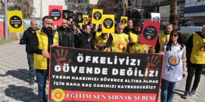 Şırnak’tan Kadın Öğretmen Cinayetine Tepki: Eğitim-Sen’den Sessiz Yürüyüş