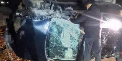 Mardin'de takla atan otomobilde 5 kişi yaralandı