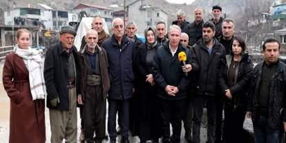 DEM Parti Heyeti, Sel ve Heyelandan Etkilenen Uludere Köylerinde İncelemelerde Bulundu