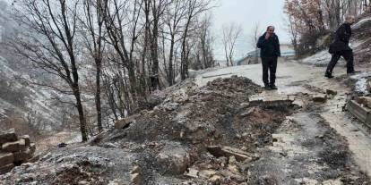 Şırnak’ta Sağanak Nedeniyle Köyün Bir Bölümü Çöktü Evler Boşaltıldı