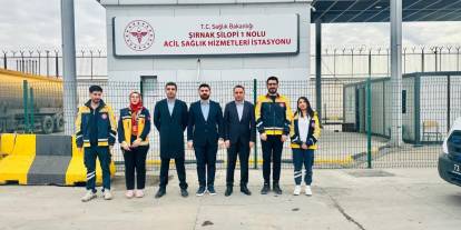 Silopi Kaymakamı Partal, Acil Sağlık İstasyonunu Ziyaret Etti