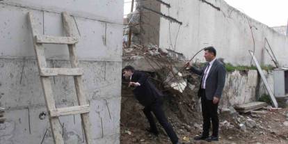 Cizre’de Okul İnşaatlarında İnceleme