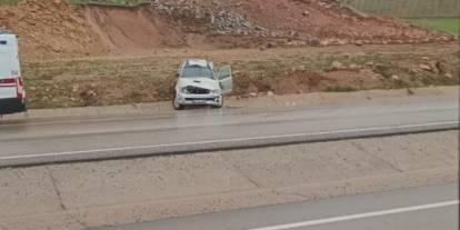 Siirt'te takla atan araçta 2 kişi yaralandı