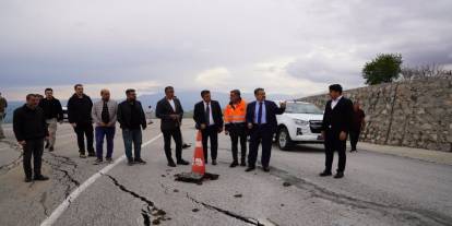 Şırnak’ta yağış sonrası bozulan yollar incelendi