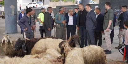 Şırnak’ta Kurban Satış Noktasında Bayram Denetimi
