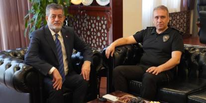 Hacdan Dönen Başkan Yarka’ya Emniyet Müdürü Sazak’tan Ziyaret