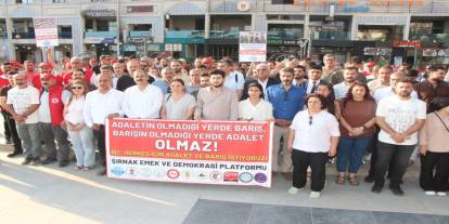 Şırnak'ta Açığa Alınan Sendikacılar İçin Adalet Nöbeti Dördüncü Haftasında