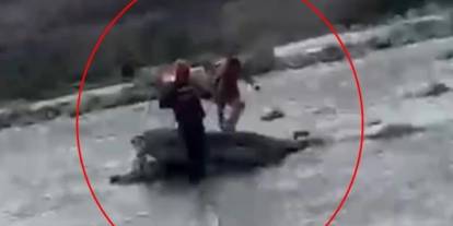 Siirt'te Kezer Çayı'nda mahsur kalan çocuğu AFAD kurtardı