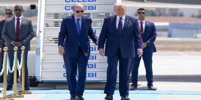 Trump, Ankara'da: Cumhurbaşkanı Erdoğan havalimanında karşıladı