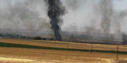 Silopi'de Çöp Alanındaki Alevler Deprem Konutlarını Tehdit Etti