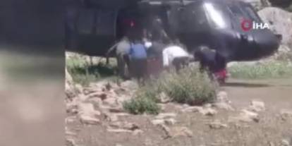 Şırnak'ta Yaylada Baygın Halde Mahsur Kalan Kadın İçin Helikopter Destekli Kurtarma Operasyonu