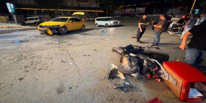 Şırnak’ta Taksi ile Motokurye Çarpıştı: 1 Yaralı