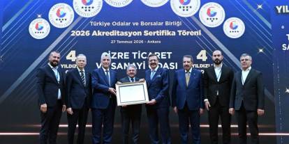 Şırnak'ta Bir İlk! Cizre TSO'ya TOBB Yıldızlı Akreditasyon Belgesi