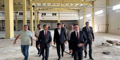 Vali Birol Ekici, Şırnak OSB Tekstil Atölyesi İnşaatında İncelemelerde Bulundu