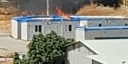 Kopan Elektrik Tellerinden Çıkan Kıvılcım Yangına Neden Oldu