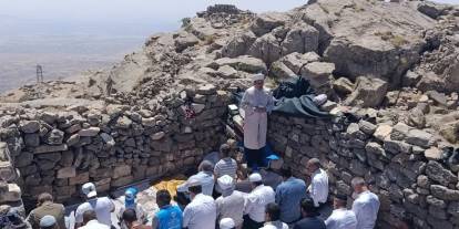 Cudi Dağı Sefine'de yıllar sonra ilk Cuma namazı kılındı