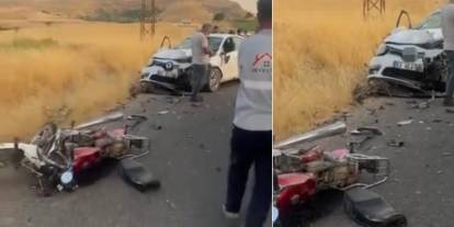 Mardin’de otomobil motosikletle çarpıştı: 2 genç hayatını kaybetti