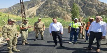 Silopi’de Damlaca Köyü Yolunda BSK Çalışmaları İncelendi