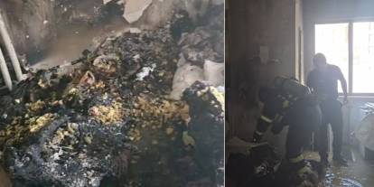 Şırnak’ta 8 katlı binada korkutan yangın: Binada panik yaşandı