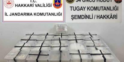 Hakkari’de 2 çuval uyuşturucu ele geçirildi