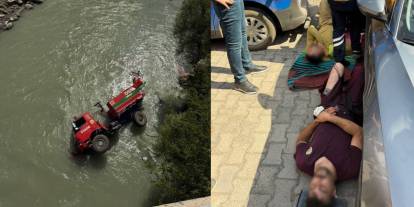 Orman yangınına giden araç Zap Suyu’na uçtu: 3 kişi yaralandı