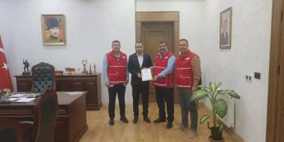 Silopi Kaymakamı Partal’a Kızılay’dan anlamlı ziyaret