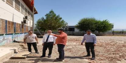 Silopi Kaymakamı Partal, Bostancı Köyü’ndeki Okulda İncelemelerde Bulundu