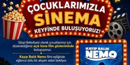 Silopi’de Çocuklar İçin Açık Hava Sinema Keyfi