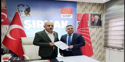 CHP Cizre İlçe Başkanlığı’nda Ömer Erçil Mazbatasını Aldı
