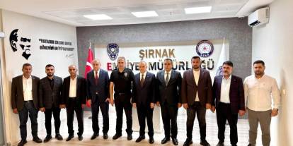 MHP heyeti Şırnak İl Emniyet Müdürlüğüne ziyarette bulundu
