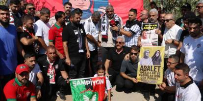 Amedspor ve Beşiktaş taraftarları birlikte Rojin’in mezarını ziyaret etti