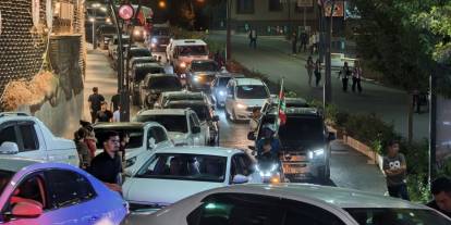 Şırnak’ta Amedspor galibiyet kutlamaları maç bitmeden başladı