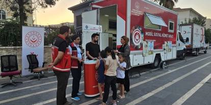 Cizre’de Mobil Sosyal Hizmet Aracı Sahada