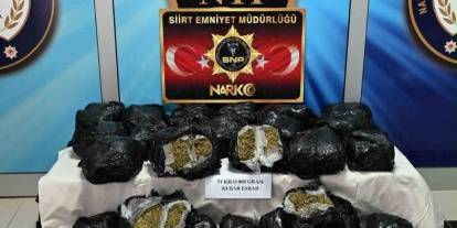 Siirt’te yaklaşık 52 kilo uyuşturucu ele geçirildi