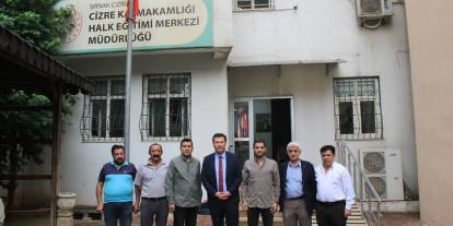 Şahan İke’den Cizre Halk Eğitimi Merkezine Ziyaret