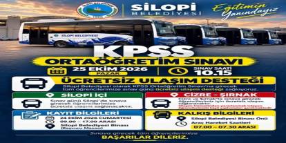 Silopi Belediyesinden KPSS Adaylarına Ücretsiz Ulaşım Desteği