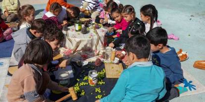 Çocuklar Zeytin Kırdı, Geleneksel Üretimle Tanıştı