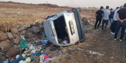 Şırnak'ta kamyonet şarampole devrildi: 5 kişi yaralandı