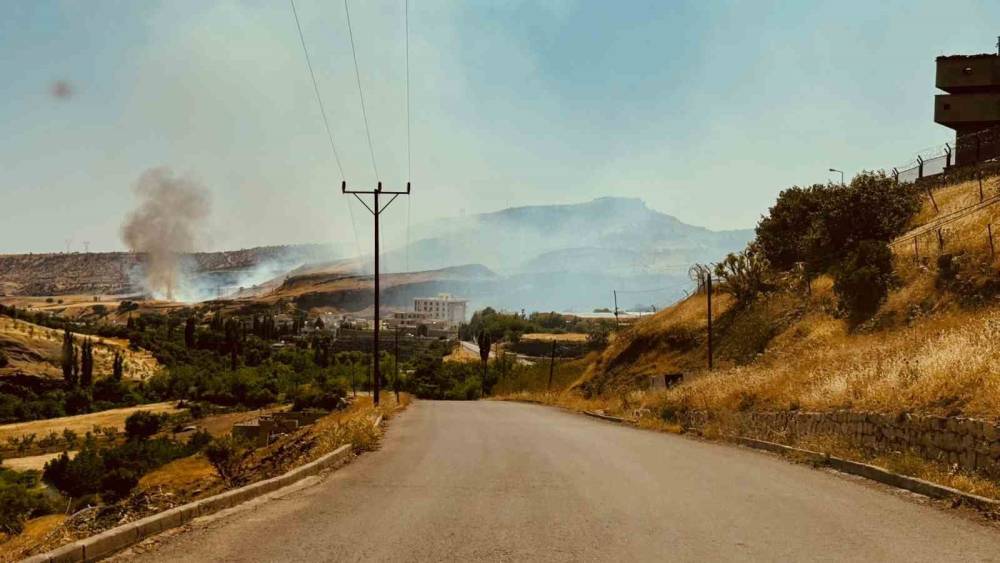 Silopi’de Anız Yangını, Alevler 15 Dönümü Sardı