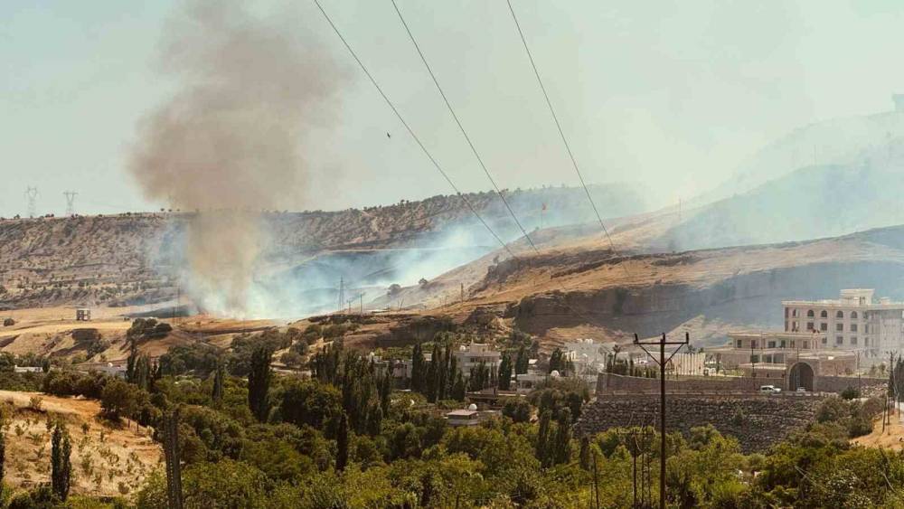 Silopi’de Anız Yangını, Alevler 15 Dönümü Sardı