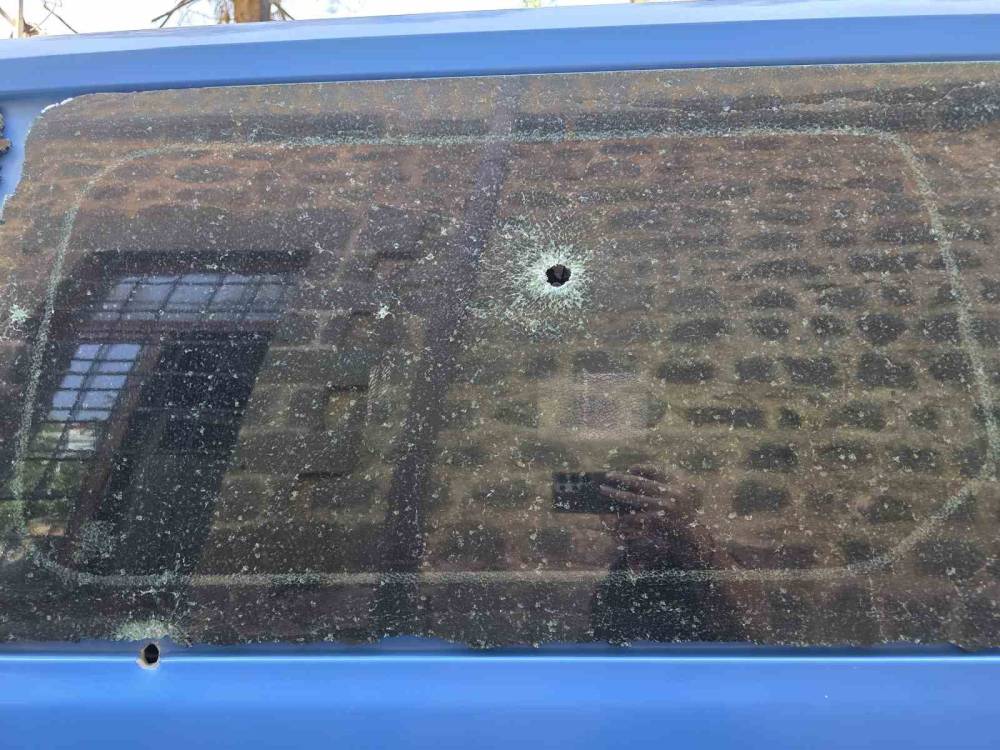 Jandarma Aracına Silahlı Saldırı Anının Güvenlik Kamerası Ortaya Çıktı