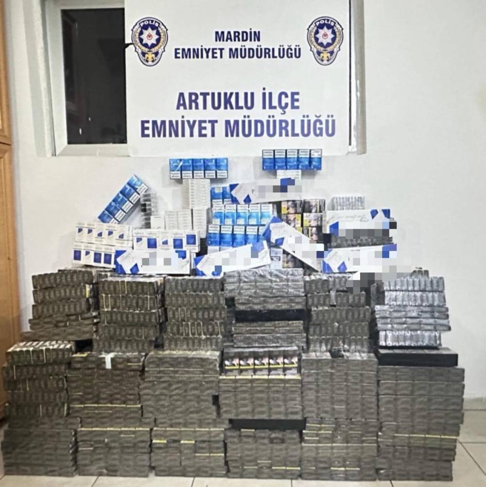 Mardin’de 15 Bin Paket Kaçak Sigara Ele Geçirildi