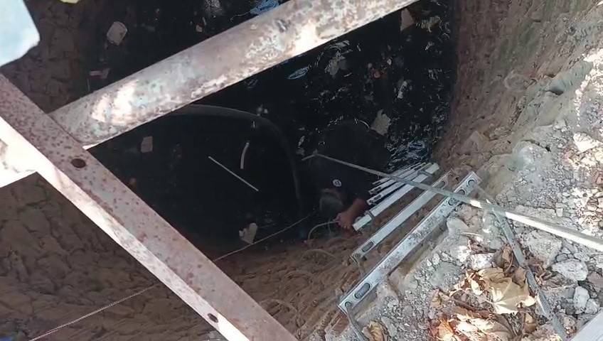 Kuyuya Düşen Keçiyi İtfaiye Kurtardı